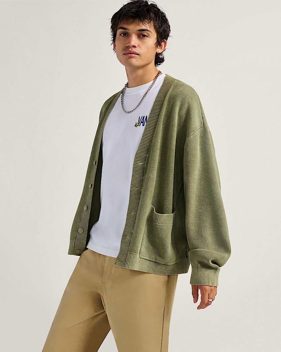 bayview cardigan med syratvätt