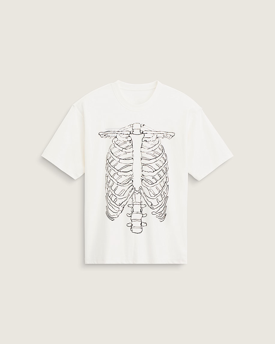 vändbar t-shirt med bröstkorg