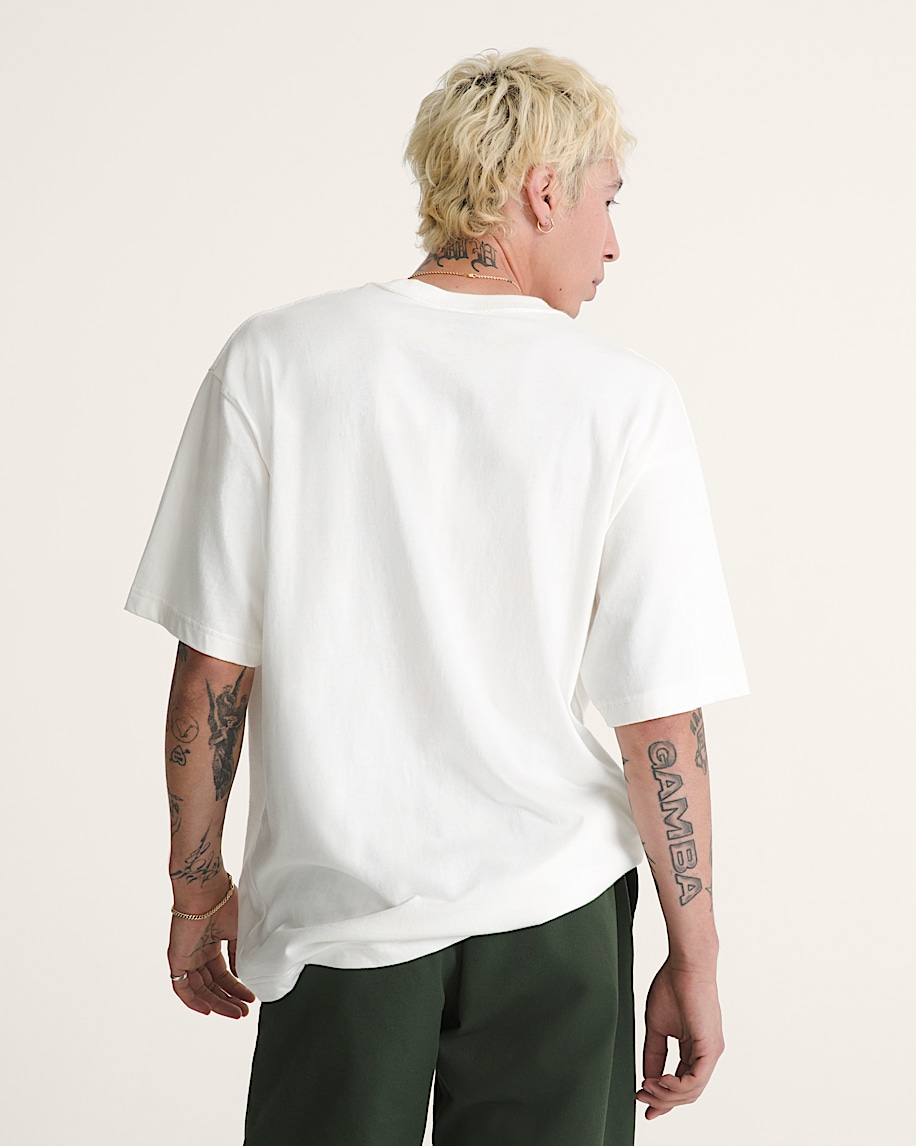 vändbar t-shirt med bröstkorg