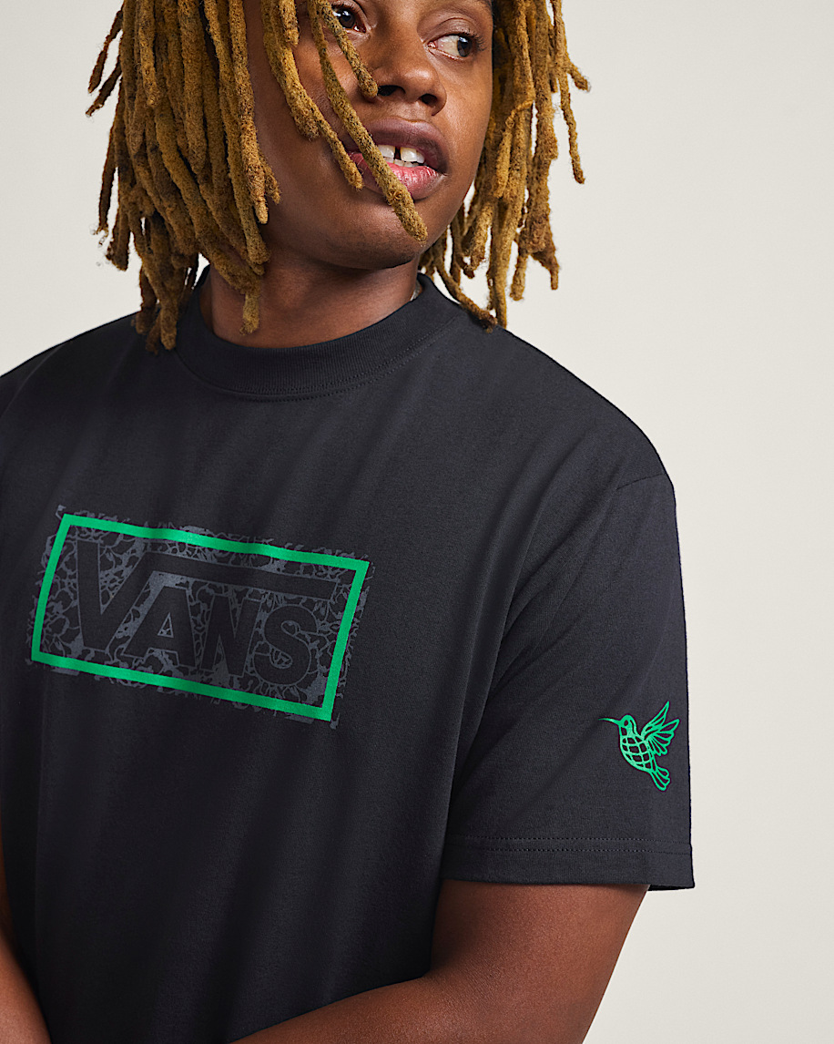 dia de los muertos colibri boxed t-shirt