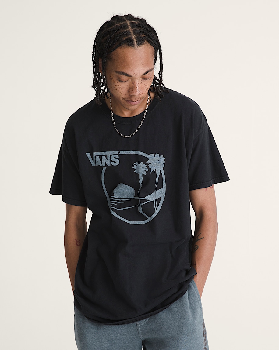 waffle shop sun vans-t-shirt
