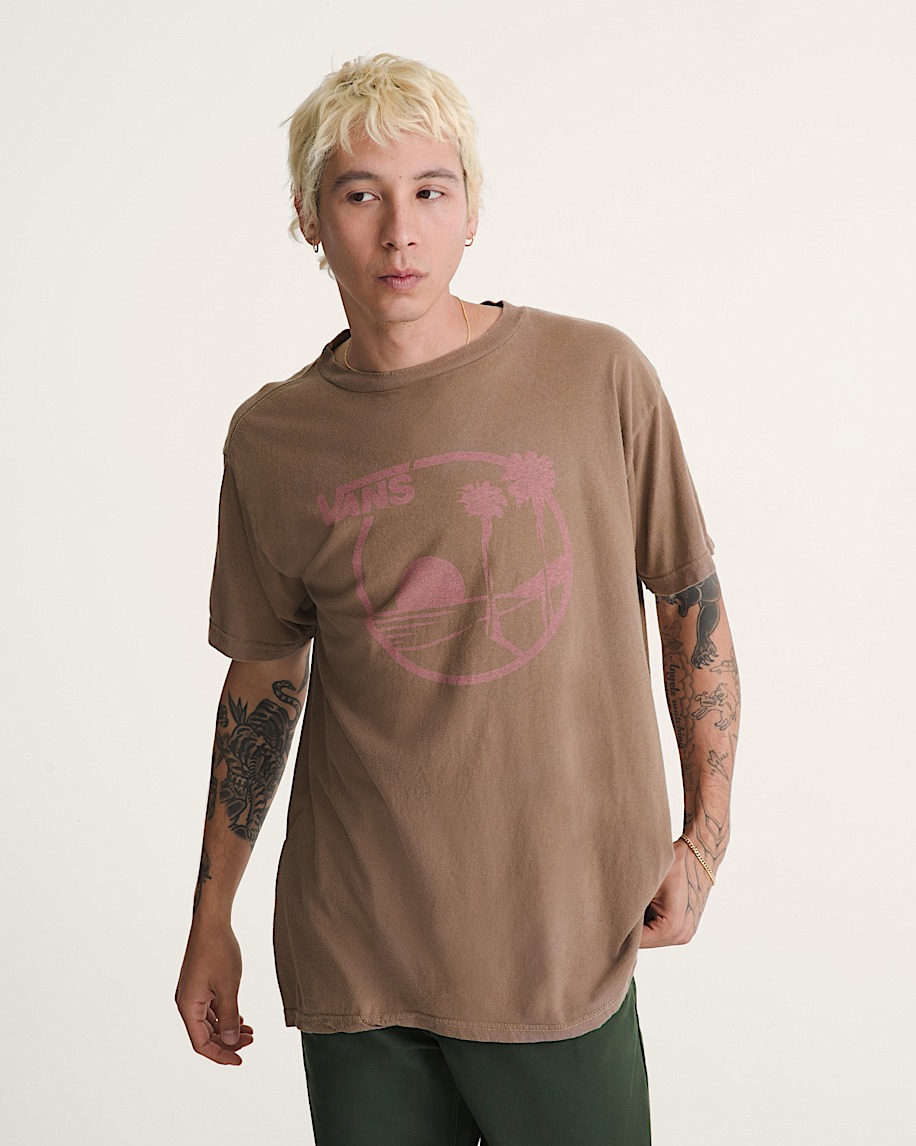 waffle shop sun vans-t-shirt