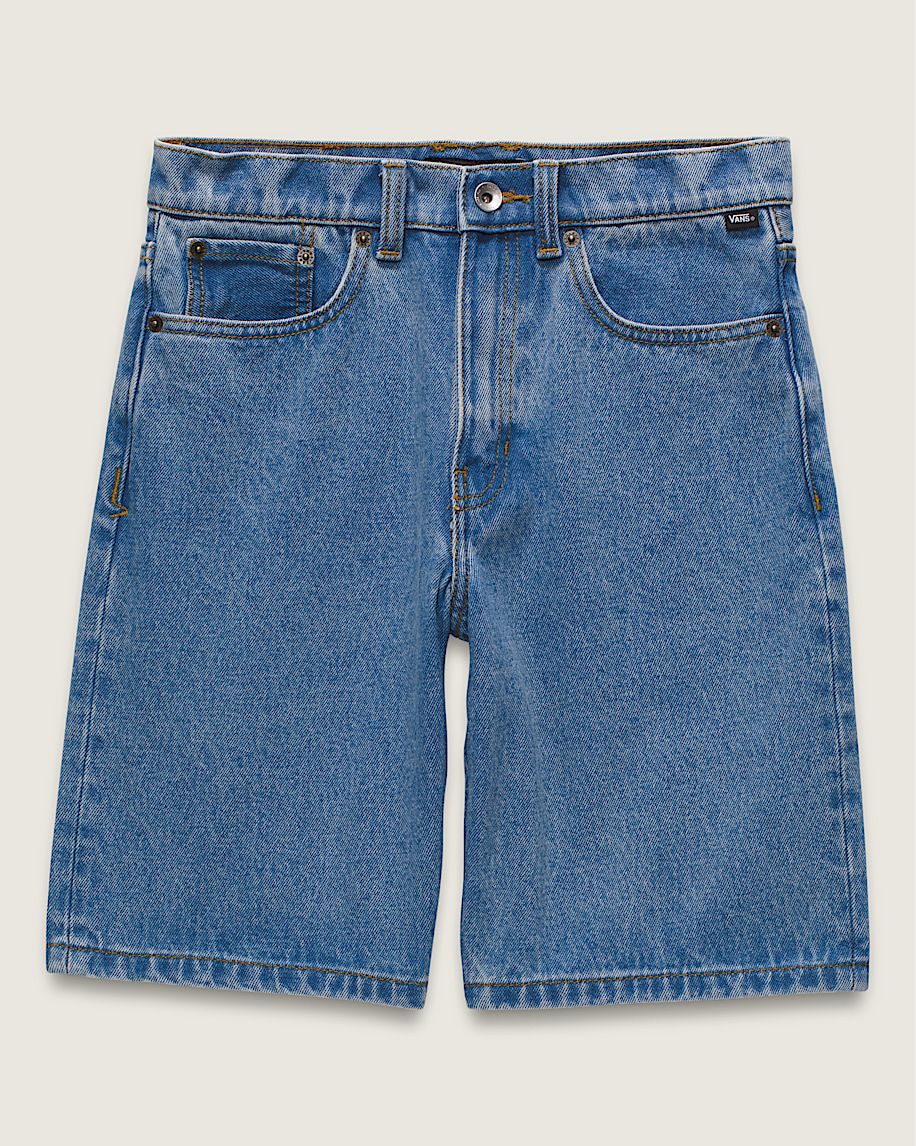 rutiga 5 baggy jeansshorts för barn