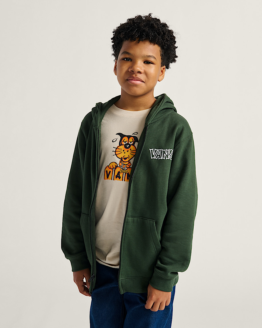 barn klassificerad dragkedja hoodie