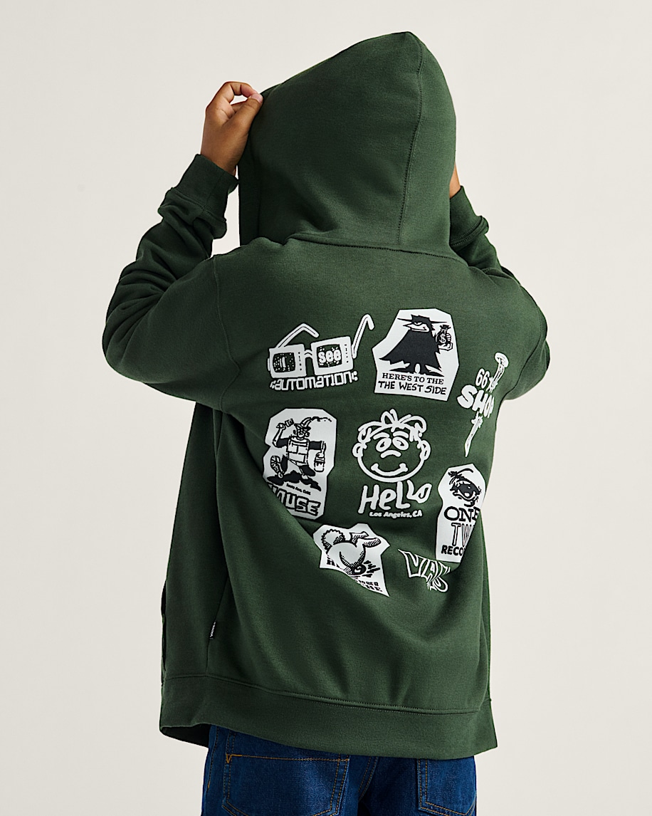 barn klassificerad dragkedja hoodie