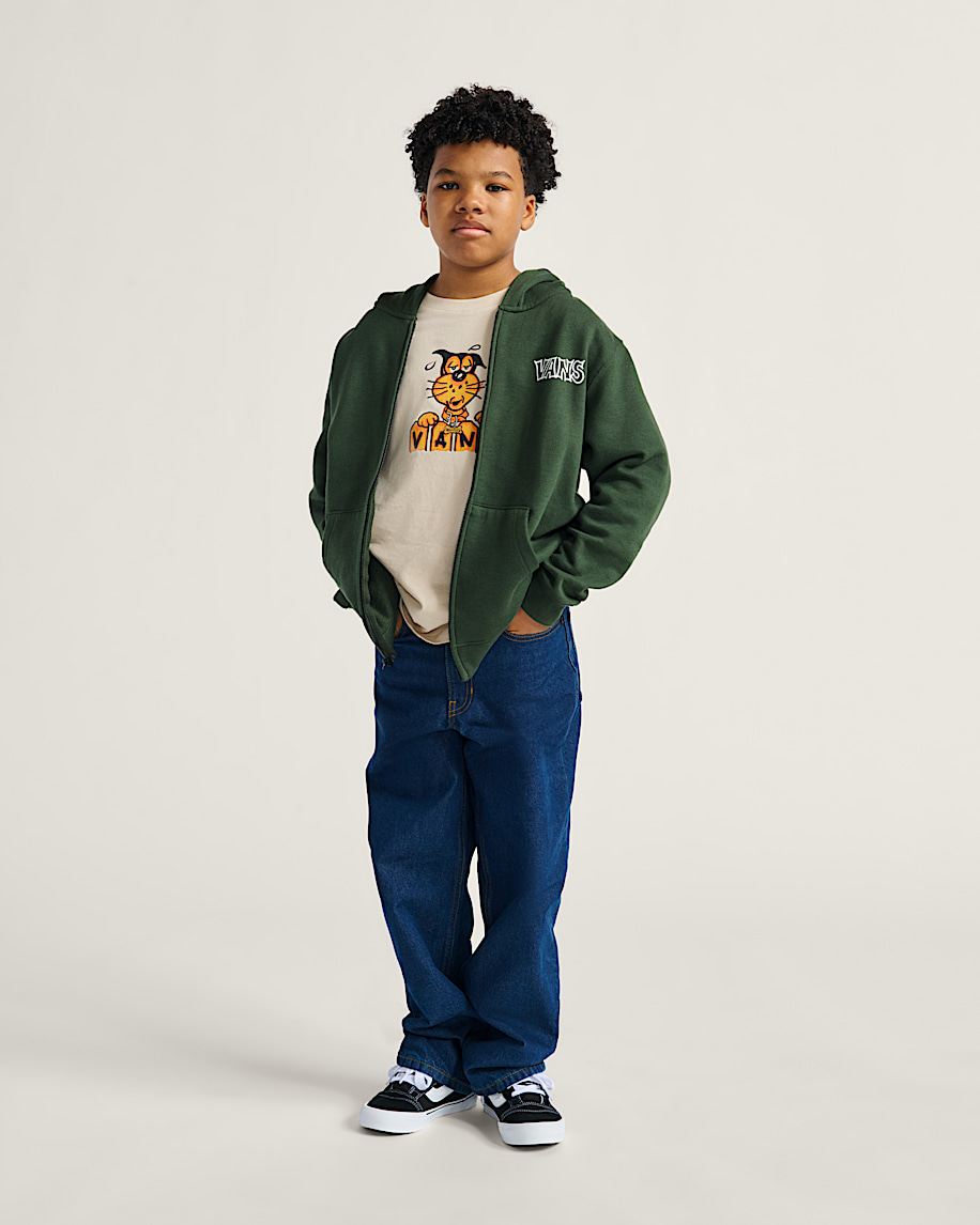 barn klassificerad dragkedja hoodie