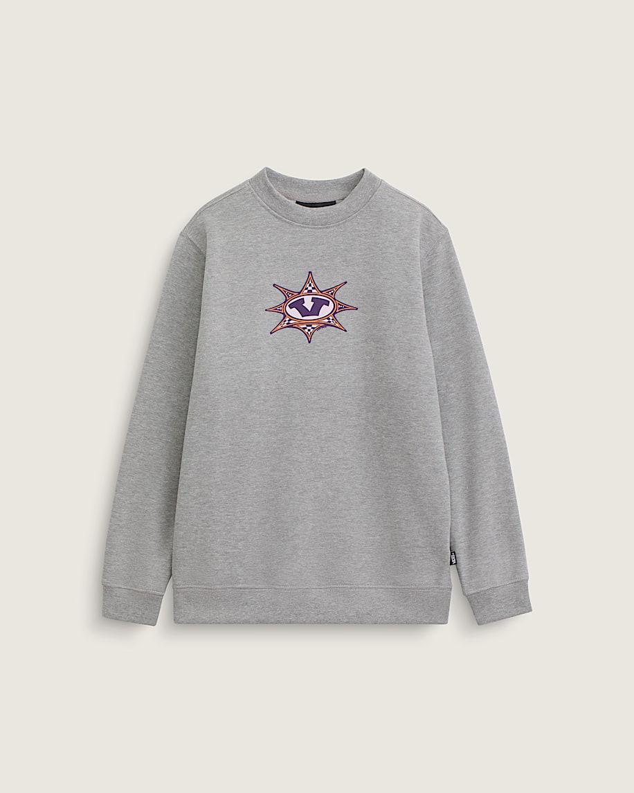 barn star checkered crew sweatshirt