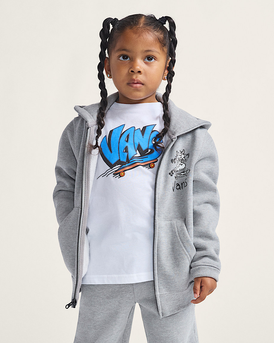 sk8 posse dragkedja hoodie för små barn