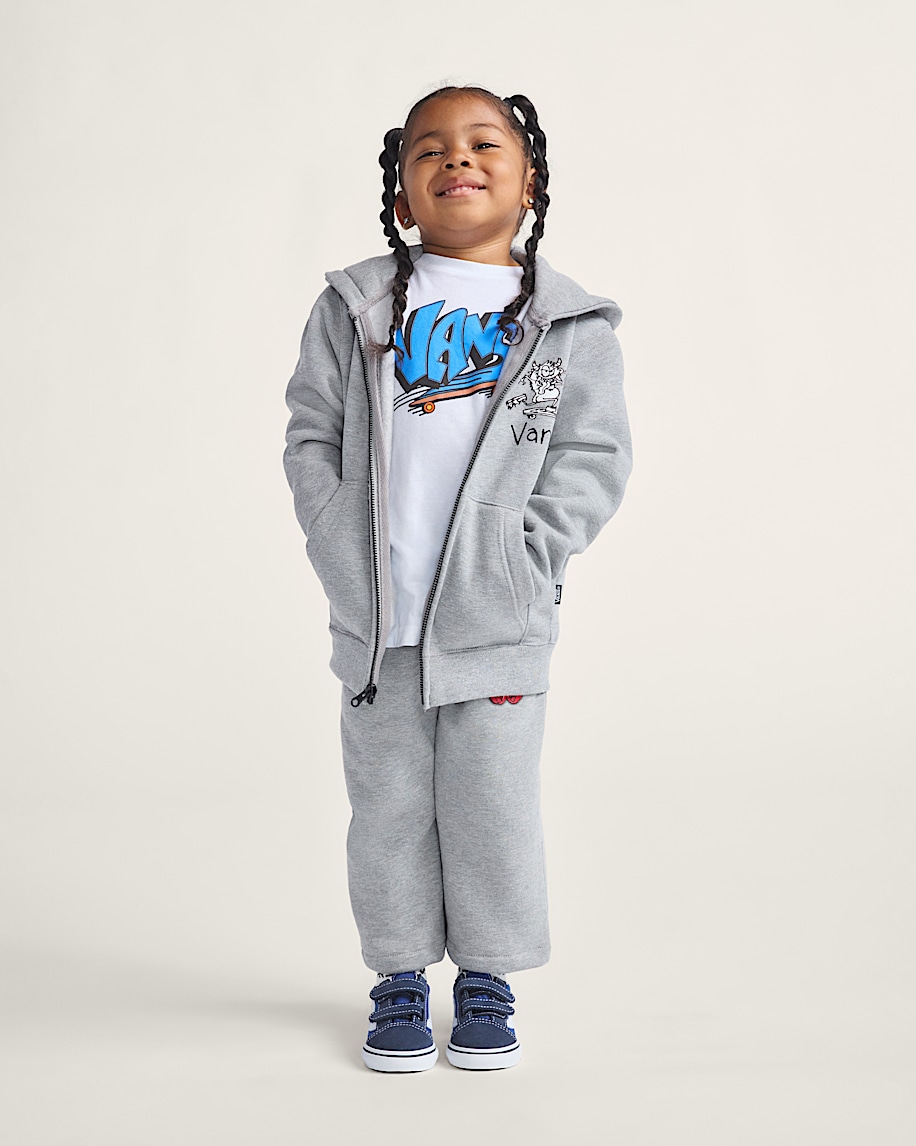 sk8 posse dragkedja hoodie för små barn