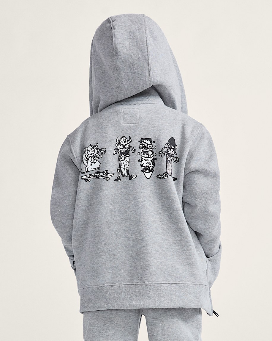 sk8 posse dragkedja hoodie för små barn