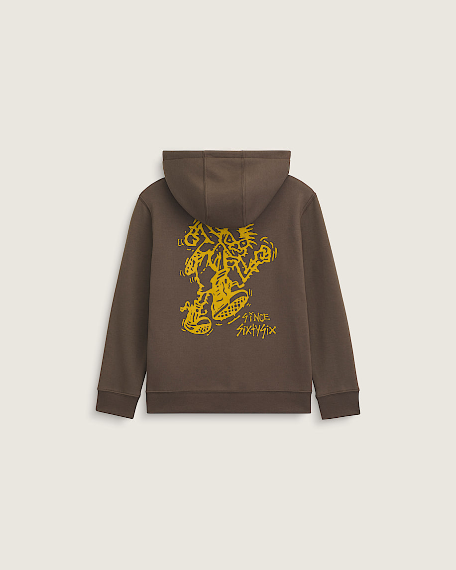 stomper hoodie med dragkedja för små barn