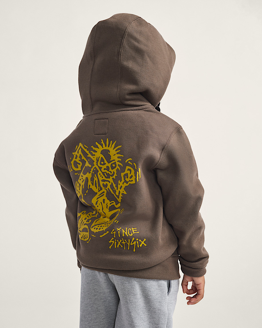 stomper hoodie med dragkedja för små barn
