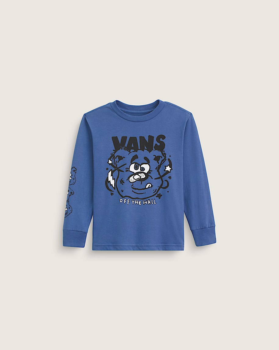 långärmad t-shirt för små barn med dizzy bear-motiv