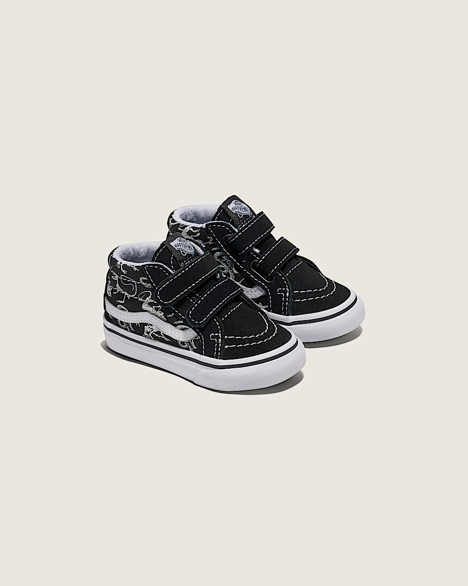 sk8-mid reissue v skeletons-sko för småbarn