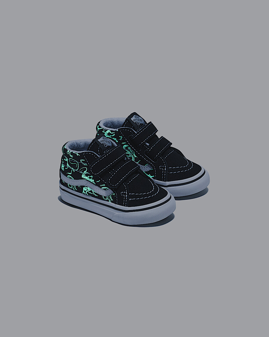 sk8-mid reissue v skeletons-sko för småbarn