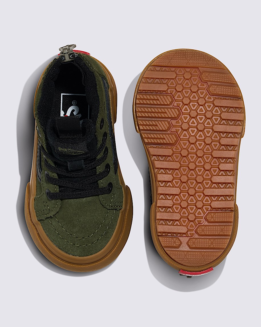 sk8-hi zip gum-sko för småbarn
