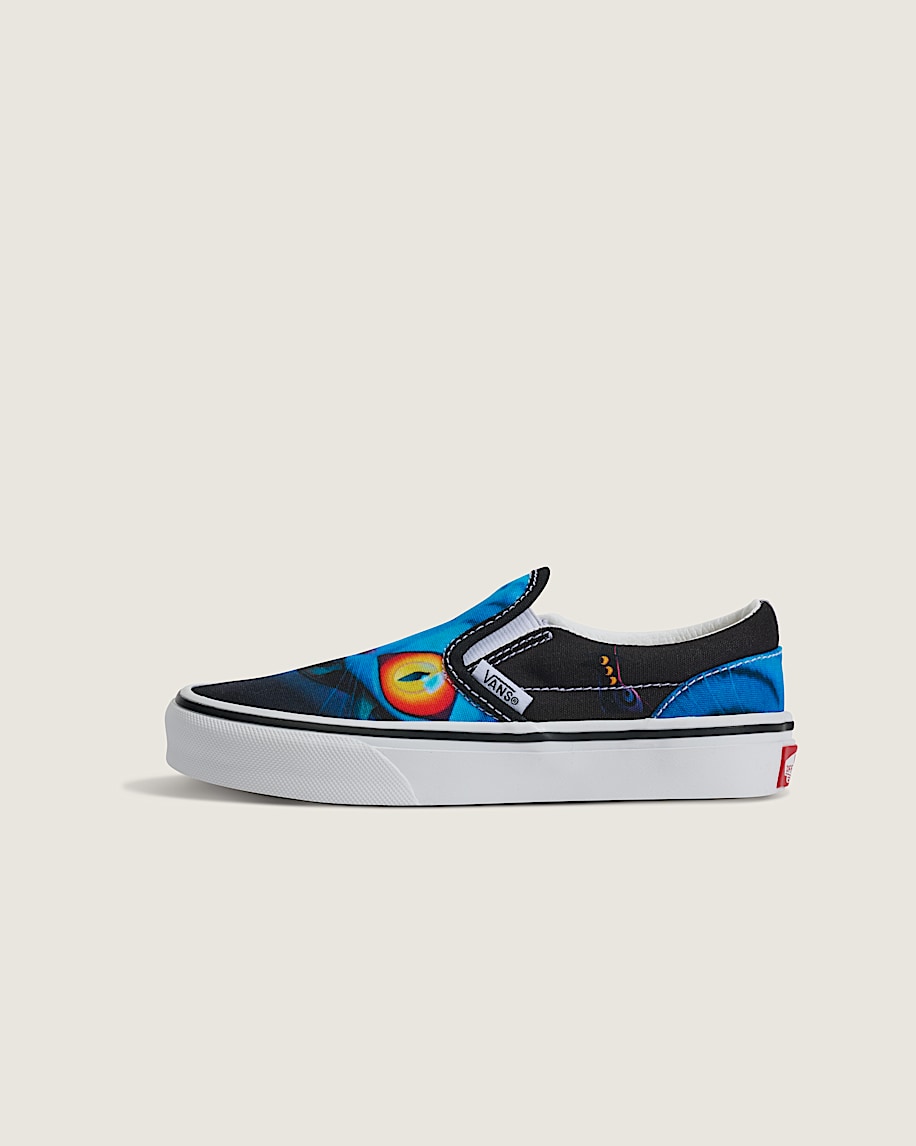 kpop demon hunters x vans klassiska slip-on-skor för små barn