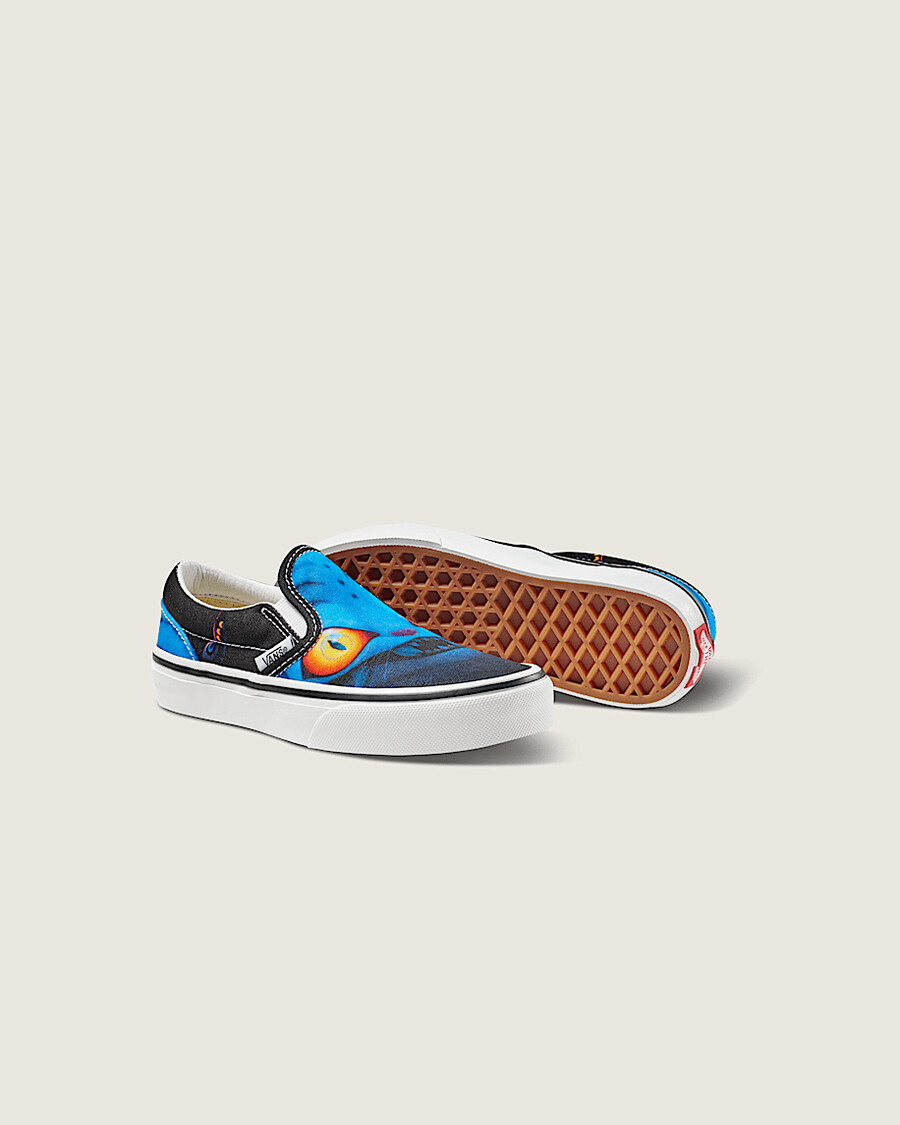 kpop demon hunters x vans klassiska slip-on-skor för små barn