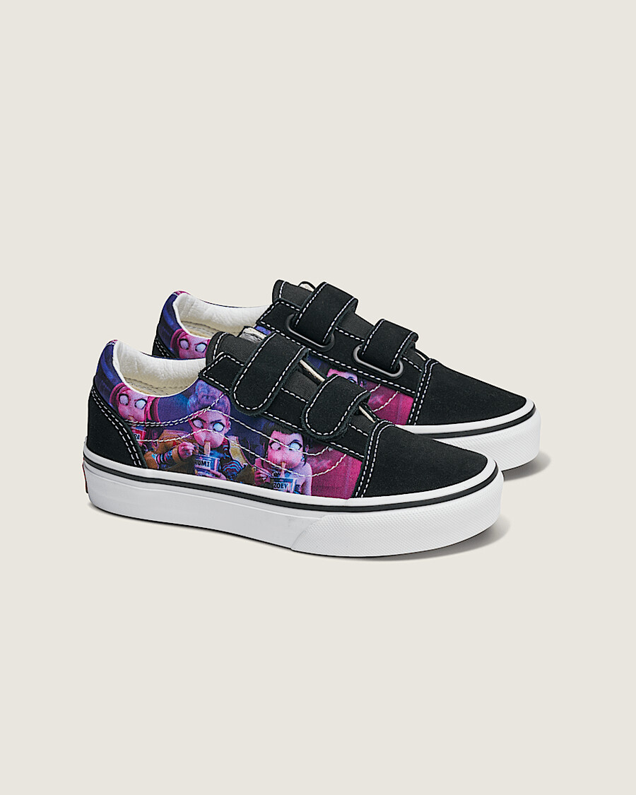 kpop demon hunters x vans old skool v-sko för små barn