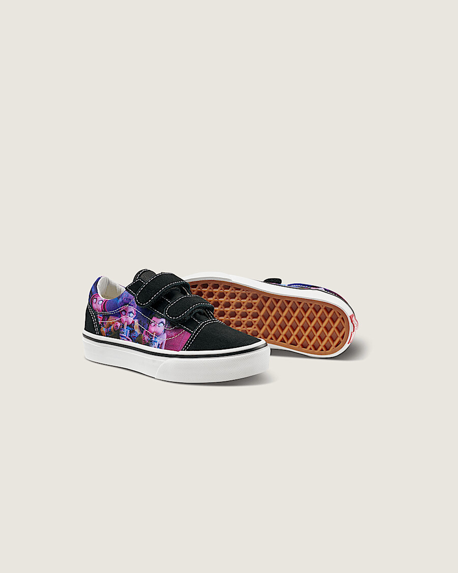 kpop demon hunters x vans old skool v-sko för små barn