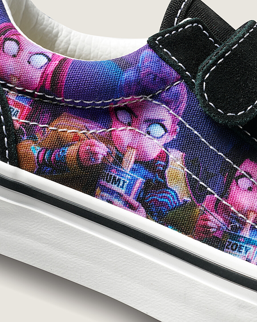 kpop demon hunters x vans old skool v-sko för små barn