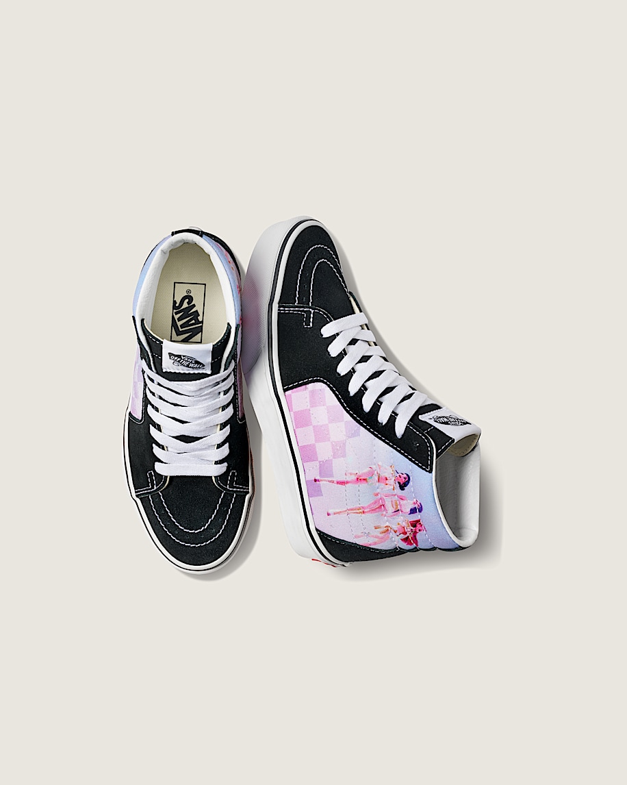 kpop demon hunters x vans sk8-hi för stora barn